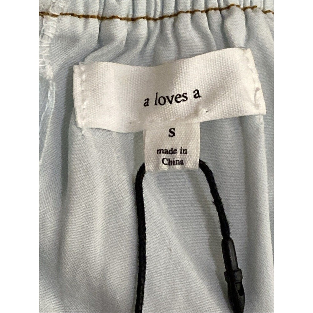 "a loves a" Light Blue Denim Off Shoulder Maxi Dress with Belt - Picture 12 of 12